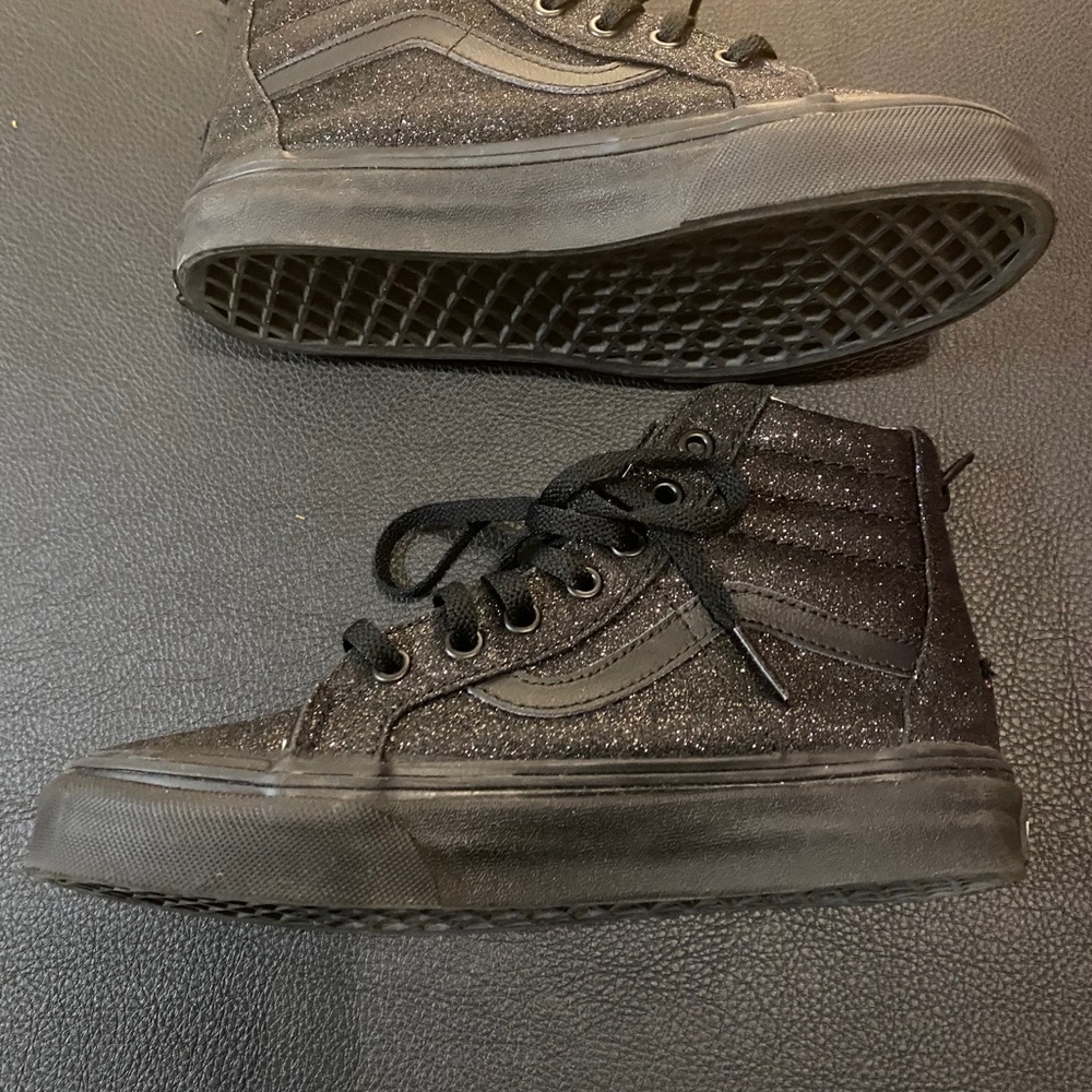 Vans Off The Wall Black Glitter